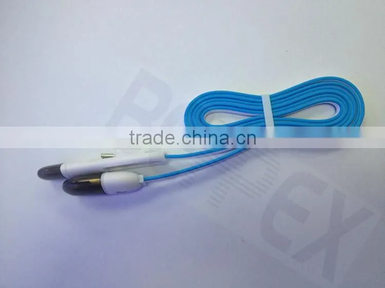 Multifunction Flat 2-in-1 Micro USB Cable
