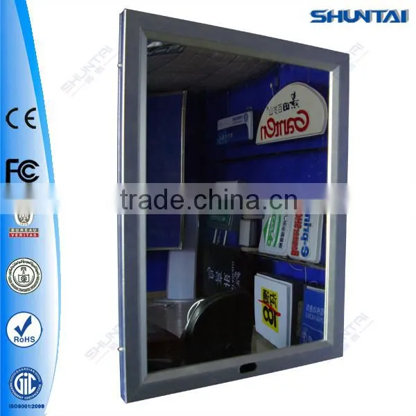 bathroom crystal light box mirror with sensor