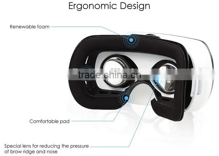 96 degree 3d glasses virtual reality vr box vr Deepoon V3 headset 3d vr box glasses with a high immersion from Smofit
