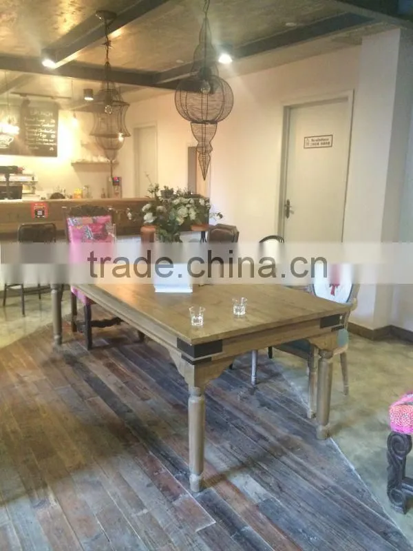 Antique reclaimed wood dining table/french furniture dining table