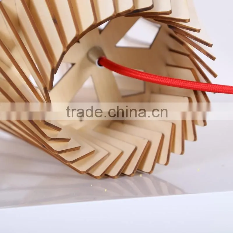 LED pendant light JK-8005B-10 led light wooden veneer pendant lamp hanging lamp