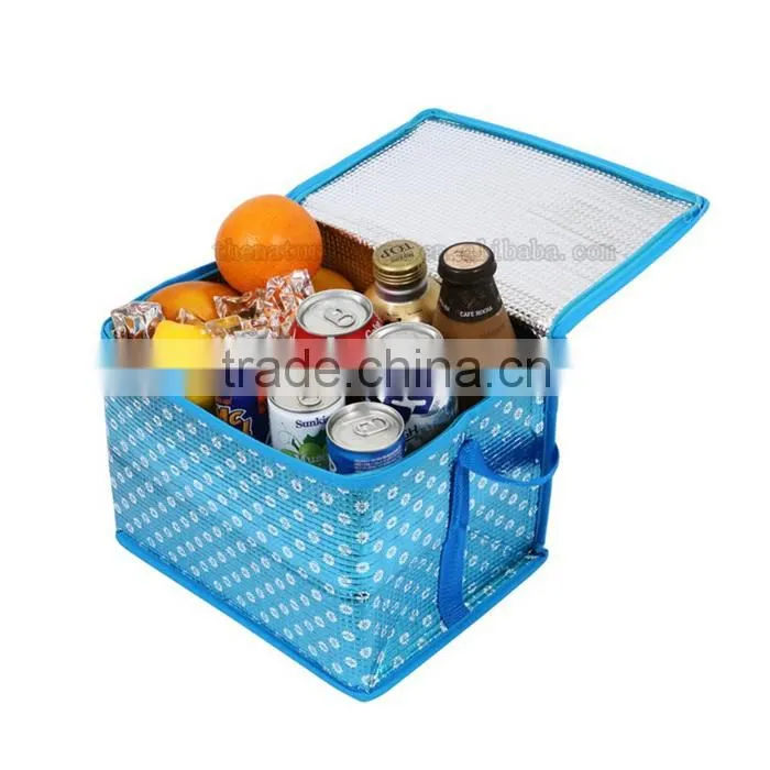 Custom Printed Logo Supreme Style Beer Can Yellow Cooler Insulated Bag