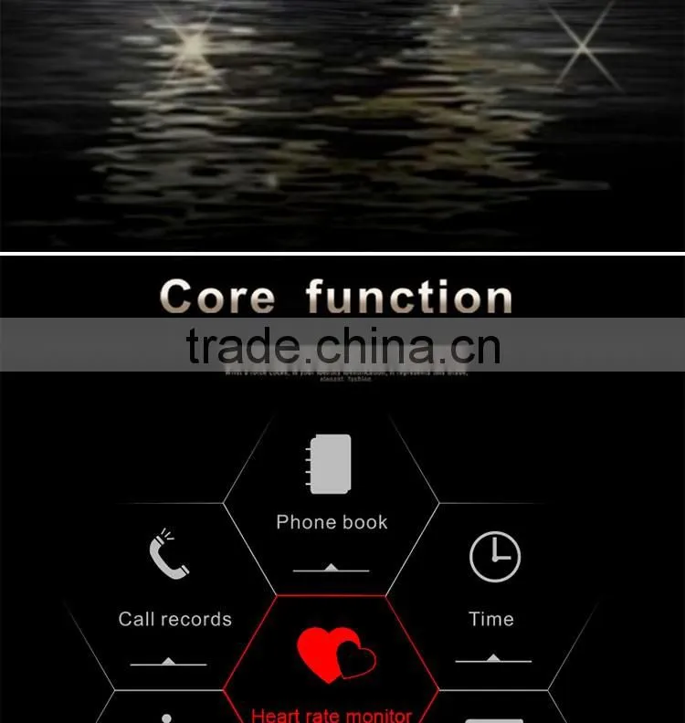 IP54 Waterproof 5D curved OGS screen bt 3.0 4.0 smartwatch with Nucleus OS