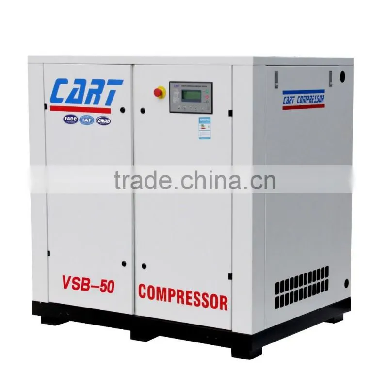 ACpower 37KW 40HP 8bar 6.5m3/min variable frequency screw air compressor belt drive