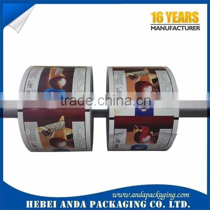 Antistatic Aluminum Foil Laminated Roll Film for Ice Cream Packaging/Gravure Printing Laminated Film for Ice Popsicle Packaging