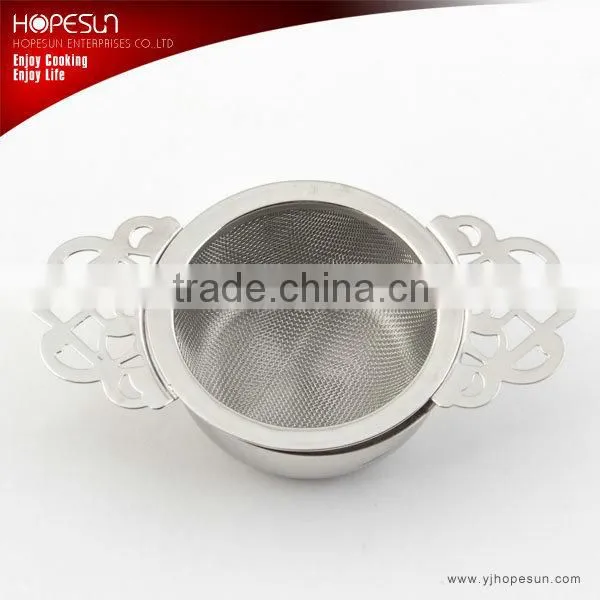 High quality S/S18/8 tea accessories with saucer