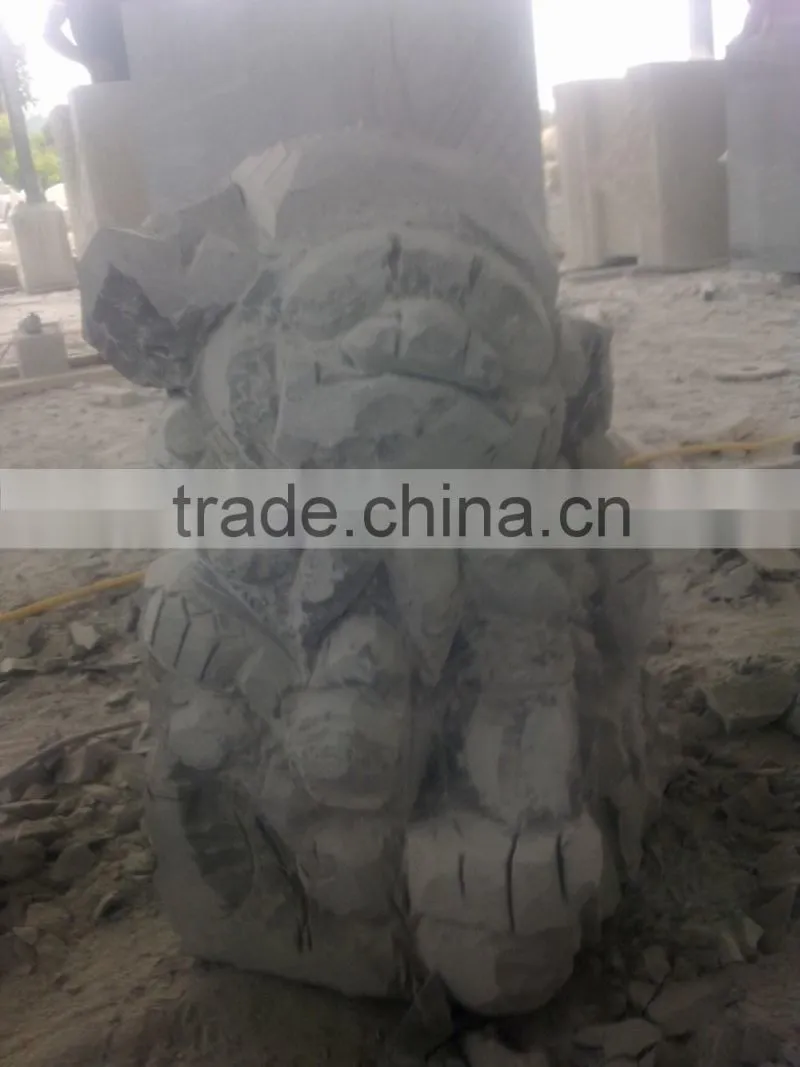 white marble lion sculpture