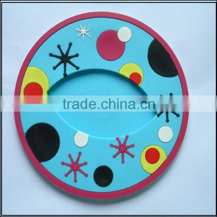 Factory creat 3d custom rubber coasters