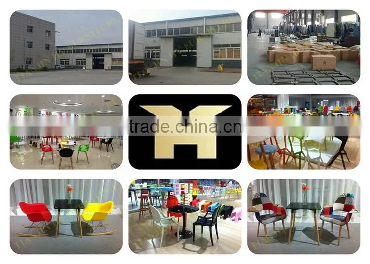 Cheap Replica EMES style wooden legs PP Plastic Chair with low price