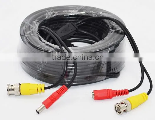 100FT 4.5MM diameter Video and Power DVR CCTV Security Surveillance Camera BNC Cable + RCA Plug(50M Cable)