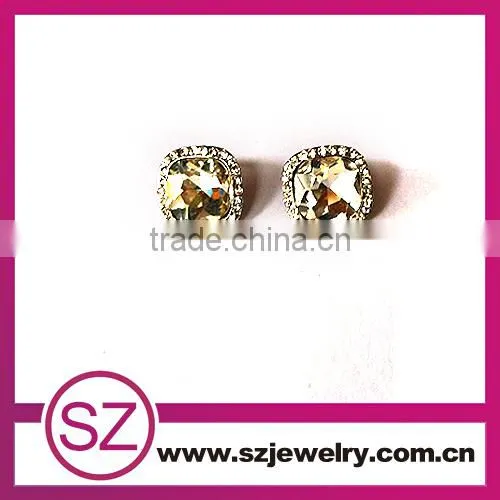 EN0064 wholesale fashion jewelry zircon micro paved heart earings alibaba china