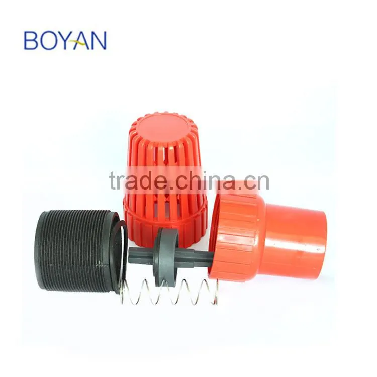 China suppliers Red PVC 20mm-160mm Plastic pump Foot Valve