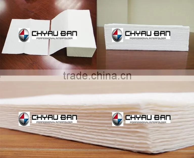 Gluing Laminate Branded Name V Folding Hand Paper Towel Machinery