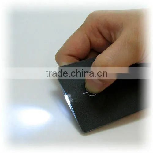 PVC card flashlight for promotional gifts