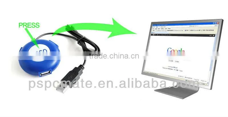 3 Port weblink usb hub with as promotional gift for computer