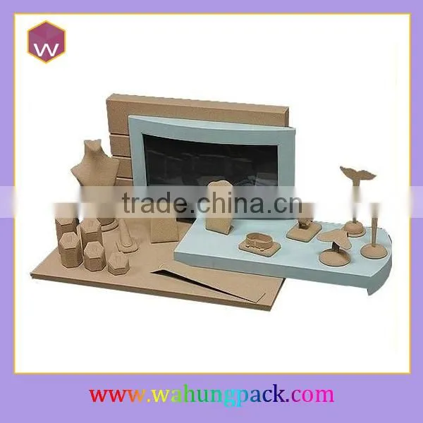 Lined up Ring earring necklace counter displays