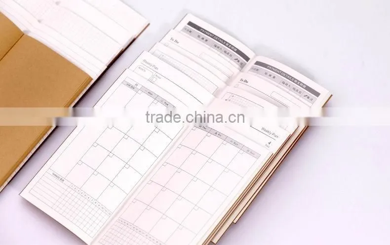 China cheap perfect binding a5 kraft notebook customized printing composition book