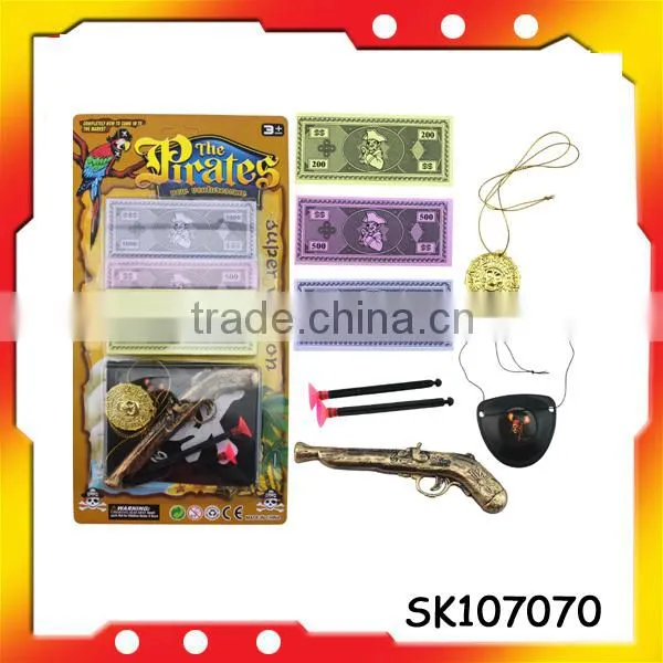 plastic pirate gold coins pirate headband with high quality