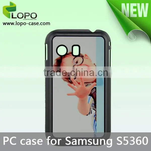 Blank sublimation, hard plastic case for Galaxy Ace S5360