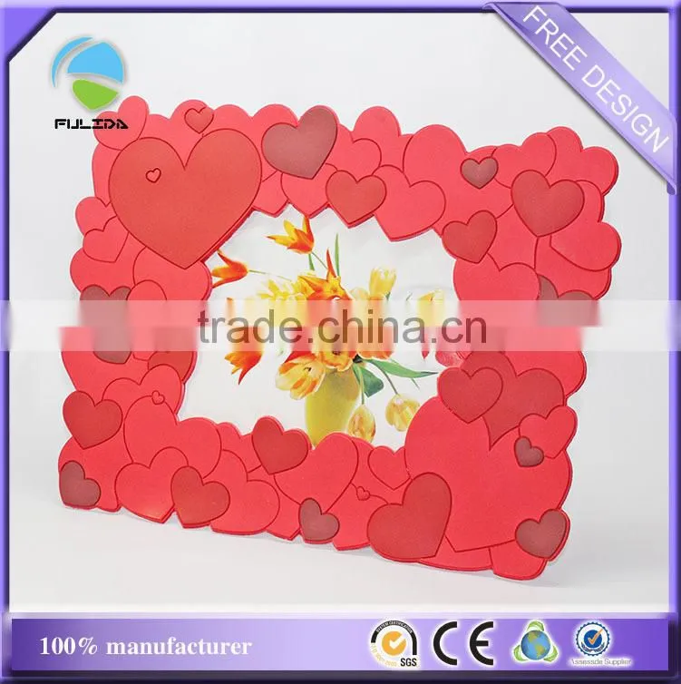 books design study soft pvc rubber decorative desk photo frame