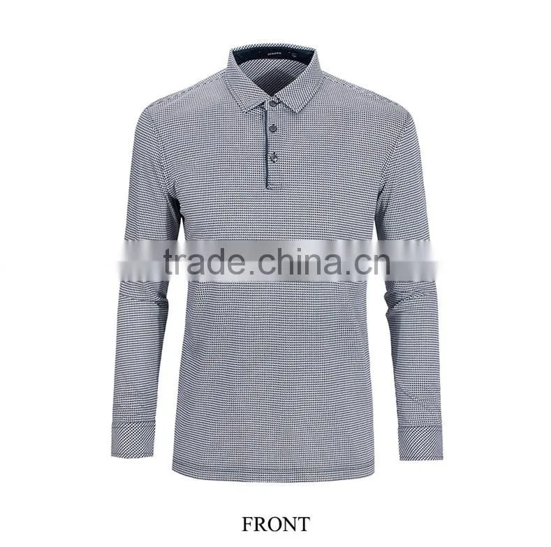 Men's clothing plover case lapel sweater long-sleeved T-shirt men leisure cultivate one's morality
