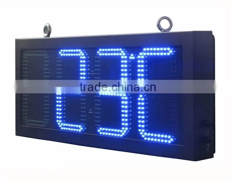 8" 10" 12" 16" 18" 20" 24" outdoor led clock temperature display