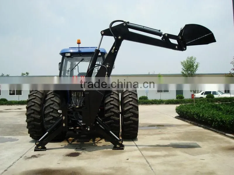 4WD 95 hp 954 tractor backhoe loader with FEL 4 in 1 bucket