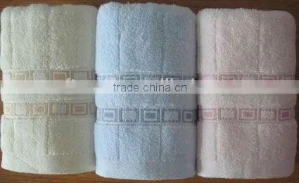 100% cotton pastel color jacquard hand towel