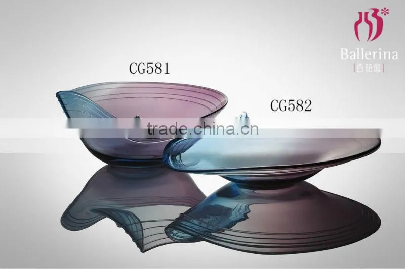 Colored Handmade Glass Plates