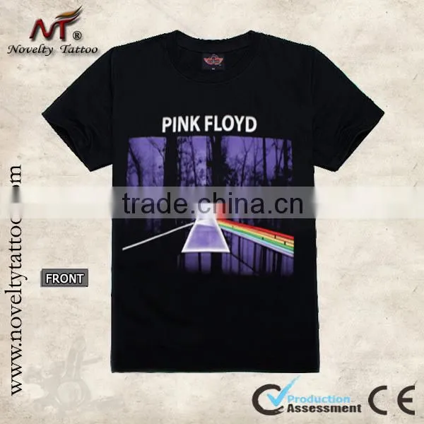 T100293 Pattern Tattoo Black T-shirt