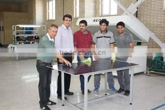 Semi auto laminating machine,for solar module,5MW production line.popular in Iran