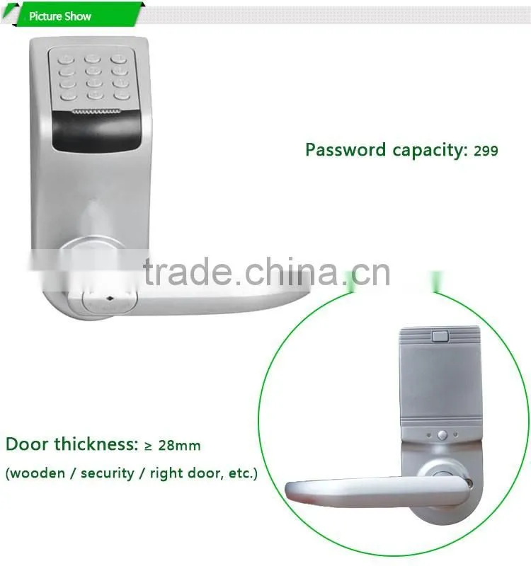 Z-wave Remote Control Password Keypless Electronic Cheap Door Locks With Handle (HF-LC9)