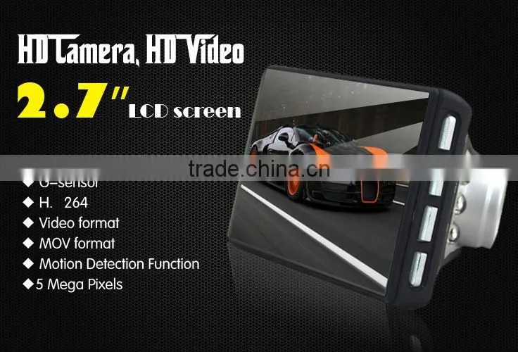 1080p full hd dual camera NTK 96632 G-sensor car dvr