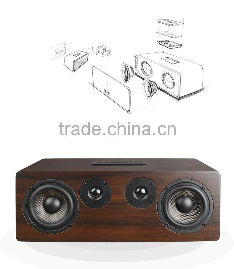 Home theatre Music wooden box Stereo HiFi wifi airplay speaker