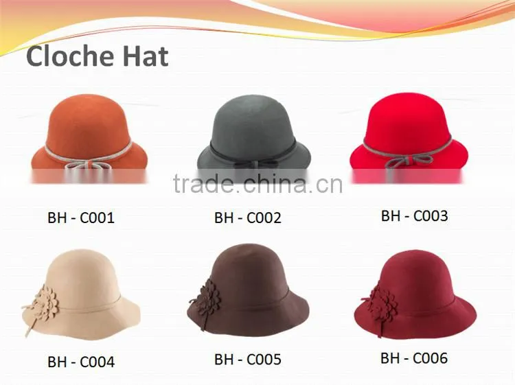 Winter Wool Felt Trilby Hats for men and women