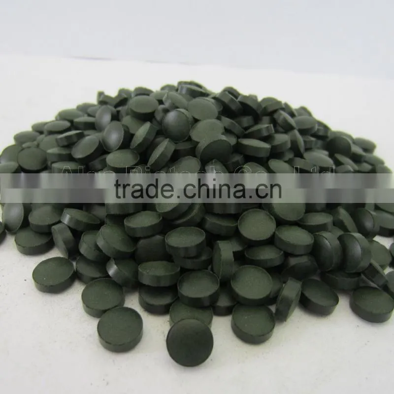 100% Natural bulk green spirulina tablet in sze 200mg300mg400mg500mg