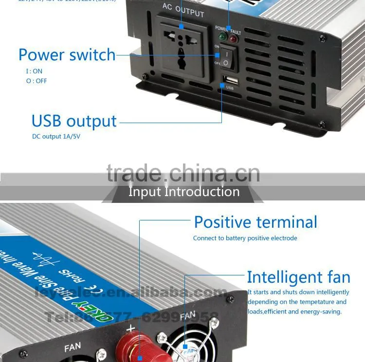 OPIP-2000-1-12v off grid for solar system 2000w pure sine wave inverter