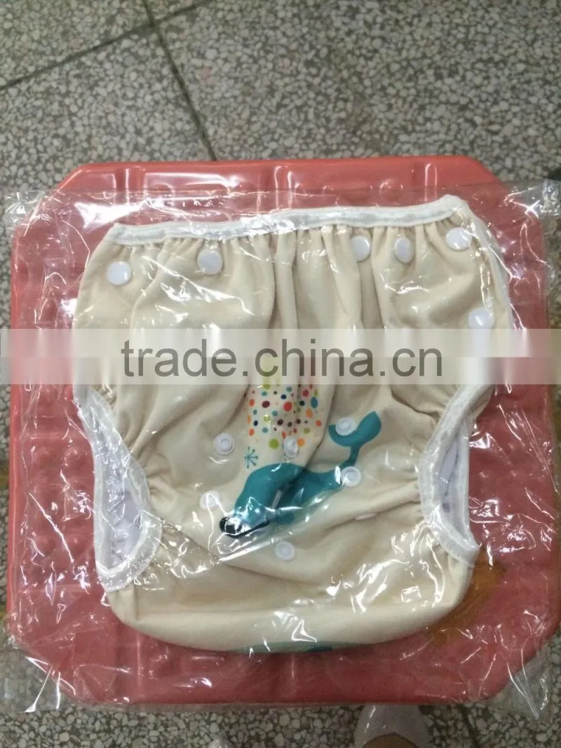 2016 Alva Newest Amazing Swimming Diapers Position prinrted reusable and Washable Cloth Baby Swim Diapers made in China