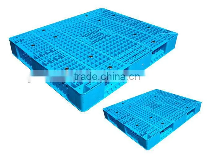 industrial double side 4 way plastic pallets with sides