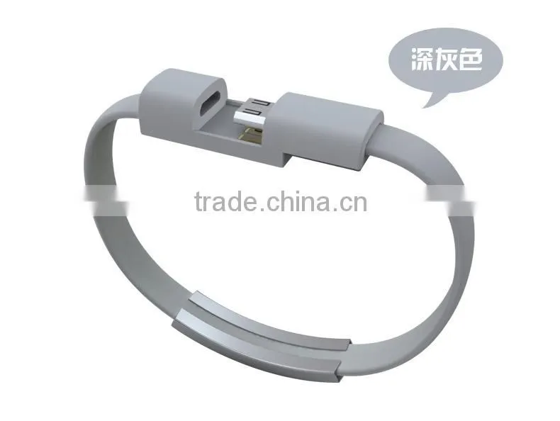 2015 New Design Bracelet Charger for iphone 6, wristband data cable,OTG Mobile Cable