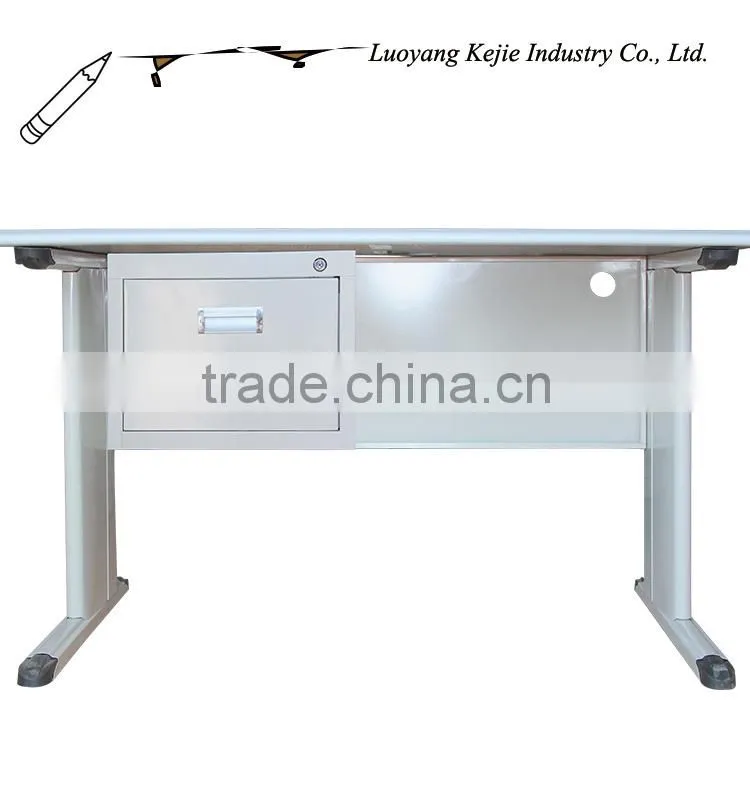 High Quality India Employee Steel Desk with Two Drawers Steel Frame Desk