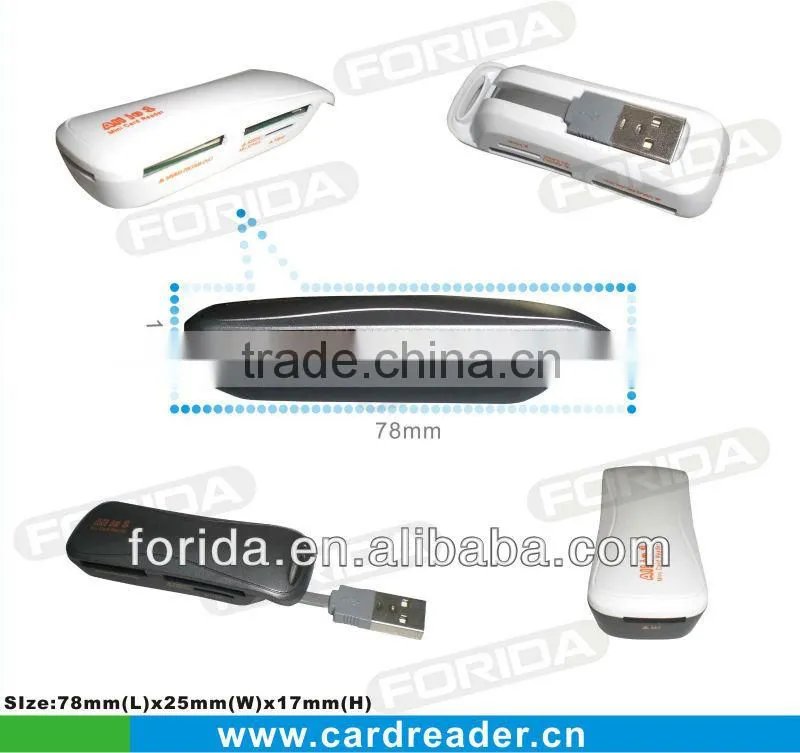 Forida hot selling usb 2.0 multi card reader