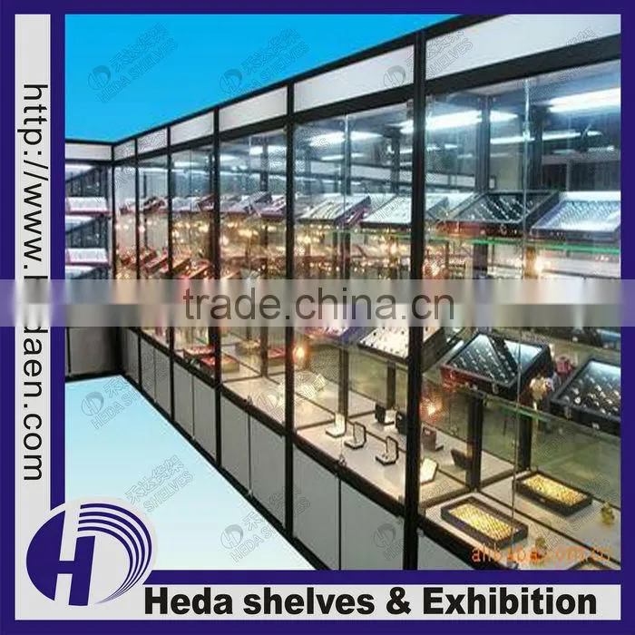 glass showcase jewelry display case