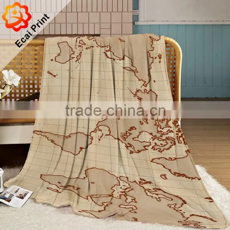 2016 best custom sublimated polyester blanket