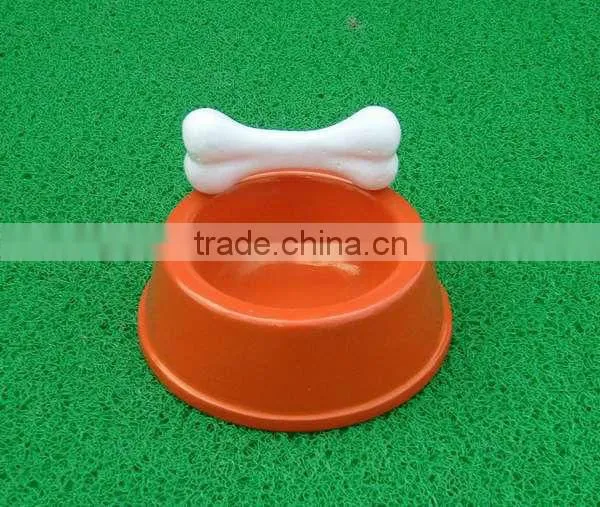 Cast iron dog feeder bowl, pet bowl set