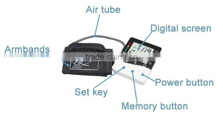 LCD memory electric screen digital electric arm blood pressure machine sphygmomanometer