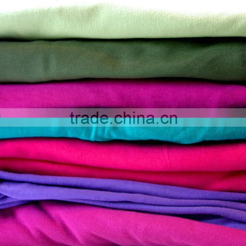 mildly and soft single color printed modal /cotton fabric for yoga /sportwear