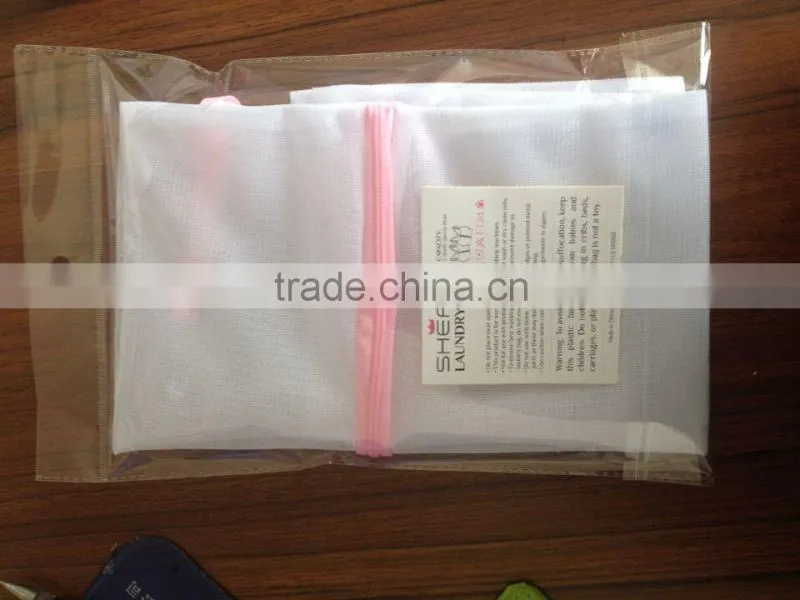 2015 Durable Bra Socks Blouse Wash Mesh Promotion Laundry Bag Set