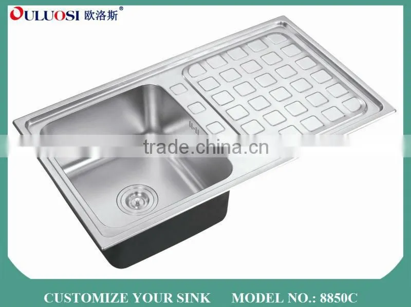 best grade stock product satin finish bathroom sink organizer 8850C