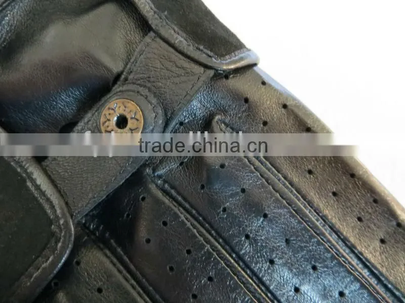 fashion leather material driving leather gloves